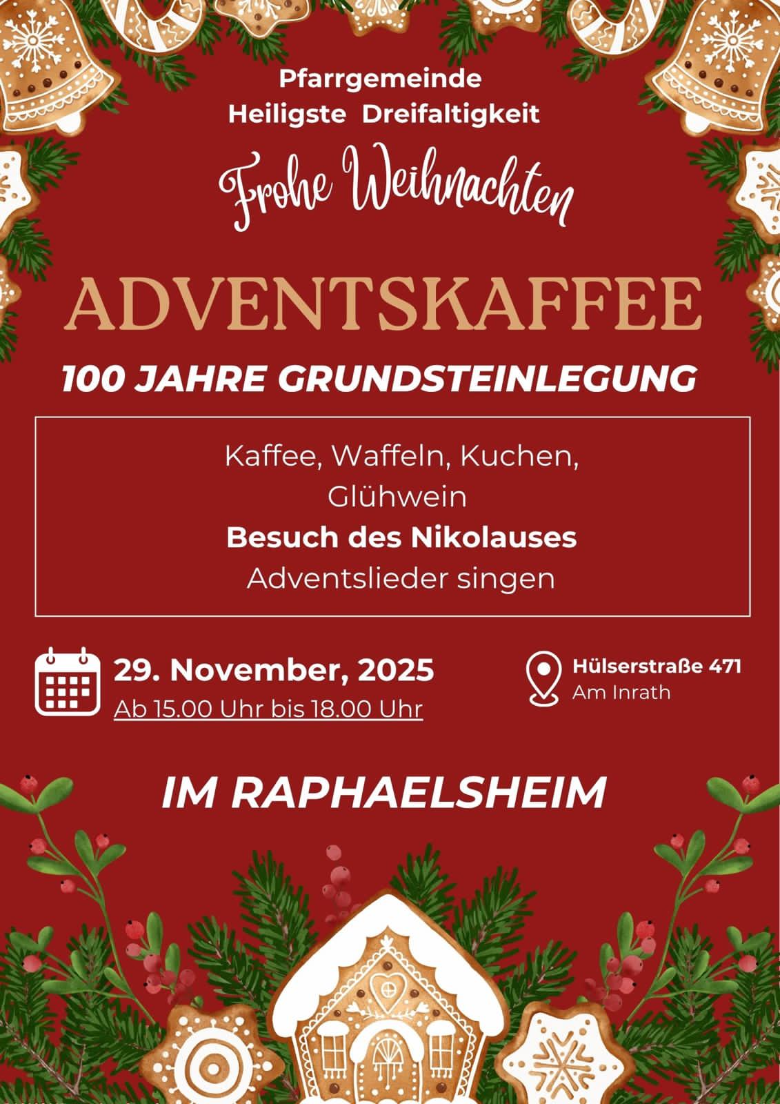 Adventskaffee 2025 (c) Pfarre Heiligste Dreifaltigkeit, Krefeld